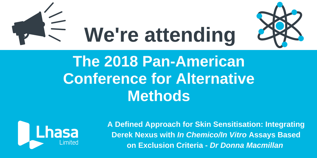 LhasaLimited's tweet photo. Principal Scientist @DS_Macmillan is attending the @jhucaat 2nd Pan-American Conference for Alternative Methods next month. Look out for her presentation on the 23rd August on a #DefinedApproach for #SkinSens. https://t.co/XxMDjaNOrE https://t.co/6aVf9uQMC3