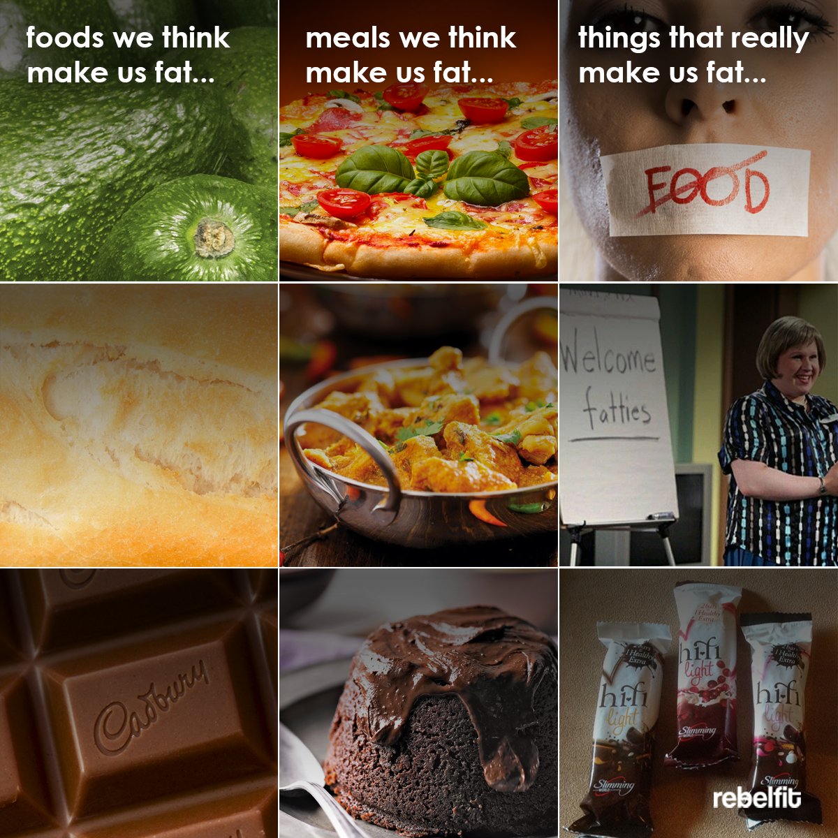 WeAreRebelfit's tweet photo. It's about time we stopped blaming food and starting blaming the real driving force behind obesity! 👇

#rebelfit #realfood #allfoodisok #dieting #slimming #weightloss #diet #diets #dietssuck #dietsmakeyoufat #binge #bingeeating #bingeeatingdisorder #bed #slimmingworld https://t.co/d6l0u7lYaw