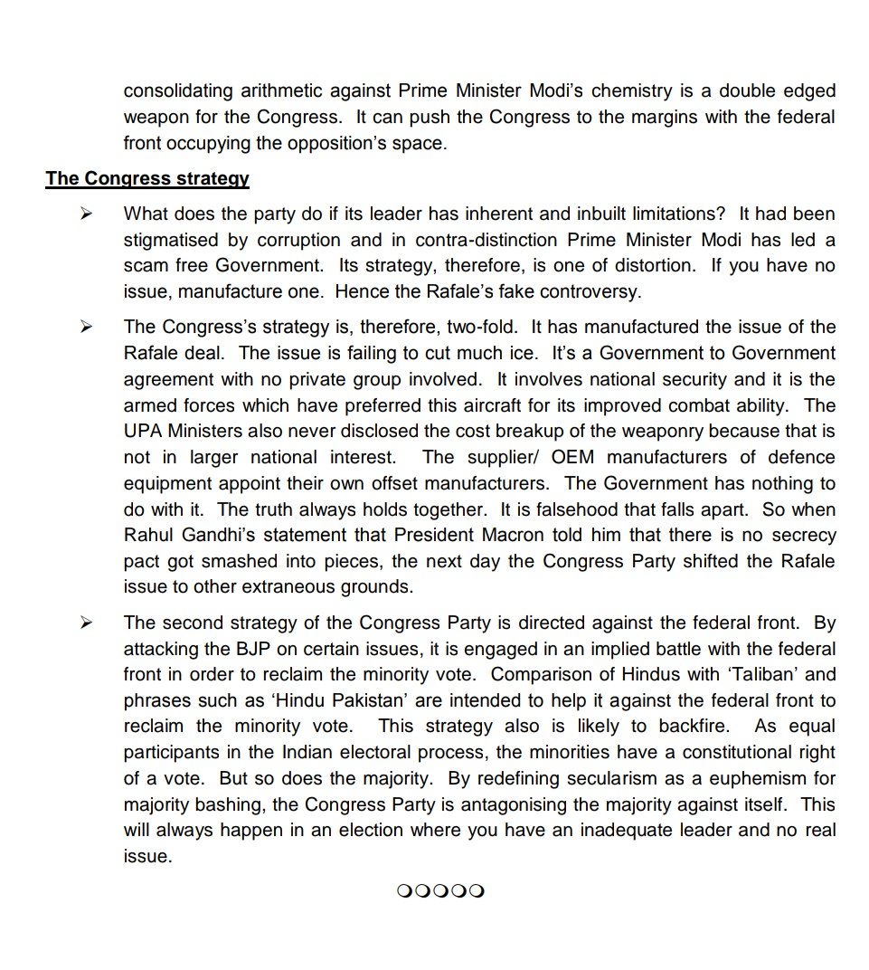 stevereports's tweet photo. Minister without portfolio @arunjaitley  writes an article against Congress Party and the Fake Issue of Rafale.

I think @arunjaitley joins the club of @LKAdvaniBJP_ , @drmmjoshibjp . https://t.co/6dijIJTk5q