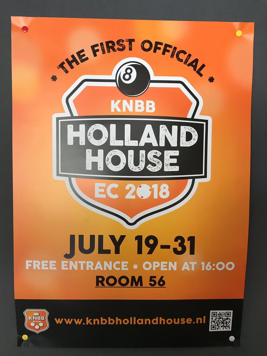 Daandekort92's tweet photo. Collegevergadering op een bijzondere locatie! In het Holland House van de @KNBB_biljart bij het EK poolbiljart. Super dat de 40e editie van dit EK in Veldhoven gehouden wordt! https://t.co/YXlq8LmD5Y