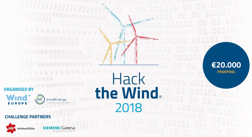 #HackTheWind by @InnoEnergyEU @WindEurope are looking for #startup #blockchain #engineers, #DataScientist , #Wind #EnergyExperts, #UX #UI designers, #SoftwareDevelopers to solve #EnergyChallenges. 20K prize pool! #Challenge #Concours hackthewind.io