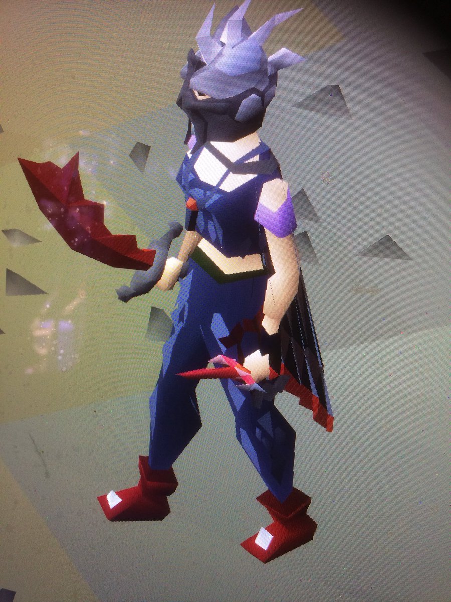 FrogNuked's tweet photo. Slayerhelmet + Dragon defender 😊 https://t.co/3TpijjC0wh