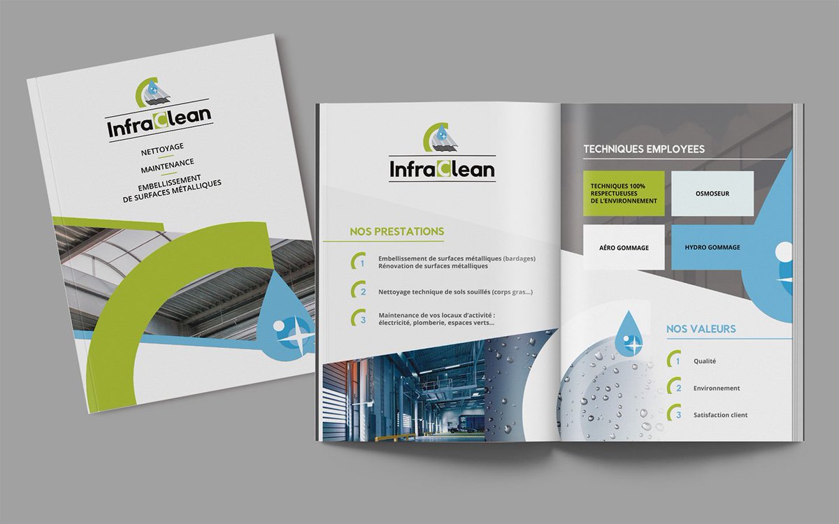 peaxwebdesign's tweet image. Identité visuelle pour une entreprise de nettoyage industriel : #création_de_logo  #freelance