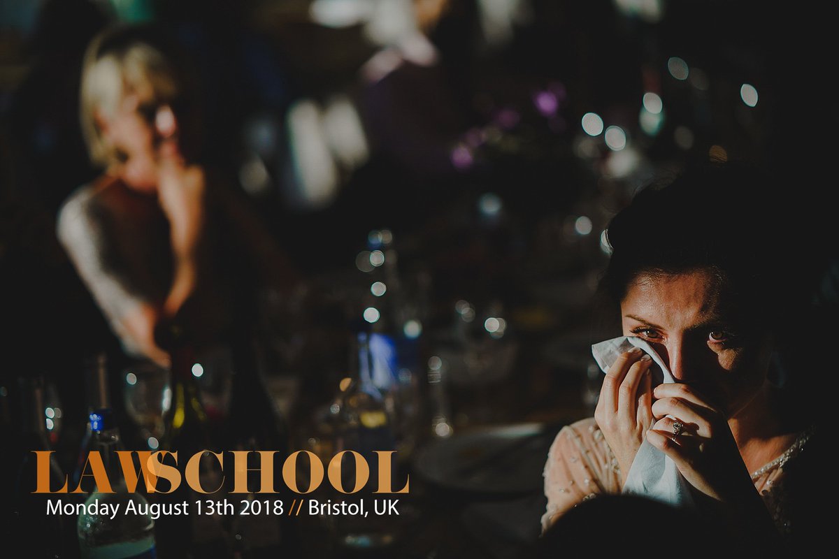 Law School Bristol is happening! 13th August 2018. Come join me on my creative documentary wedding photography workshop; improve your skills and book more of the weddings you really love! Full details at alanlawphotography.co.uk/2018/07/06/law…