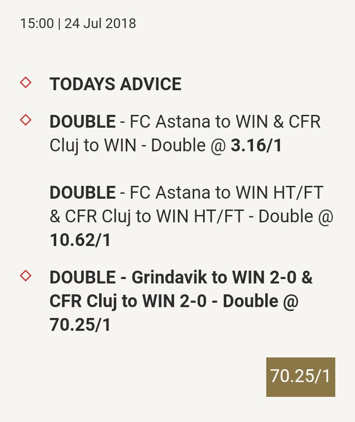 Looks like @footballaccaltd couldn't be arsed changing the teams for all the 'advice' today 😂