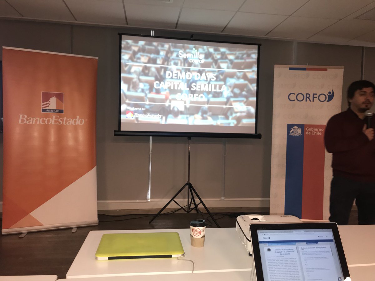 fernamaya's tweet image. Comenzando el 8vo #DemoDay de #capitalsemilla @corfo en nuestra casa @BancoEstado 💪💪💪 y ahora como jurado 😁😁😁