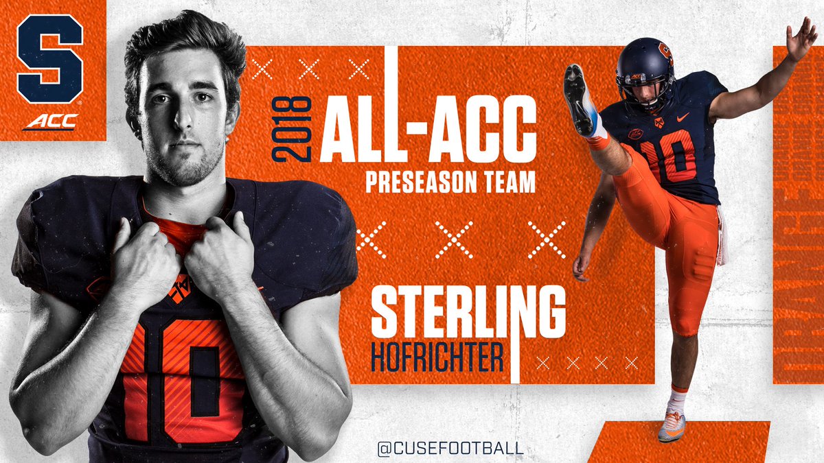 CuseFootball's tweet photo. Preseason @ACCFootball Team ✅

Congrats, @shofrichter10

🔗 https://t.co/OdxeXWjAiR

#OITNF 🍊💨 https://t.co/JAA4wdxUYD