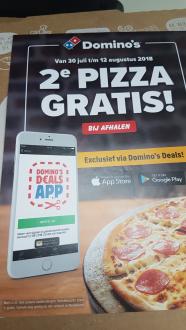 Pepper.com on Twitter: "[Hete Aanbieding] Domino's 2e pizza gratis bij afhalen van 30 juli t/m 12 augustus. Exclusief via de app Domino's Deals en geldig in heel Nederland https://t.co/hUcbDnWgtD"