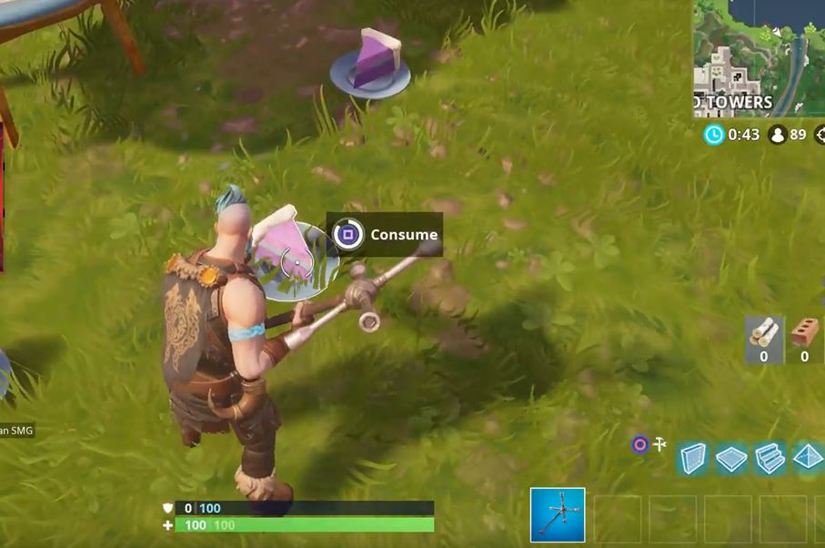 Los trozos de pastel son consumibles y te dan 5 de escudo