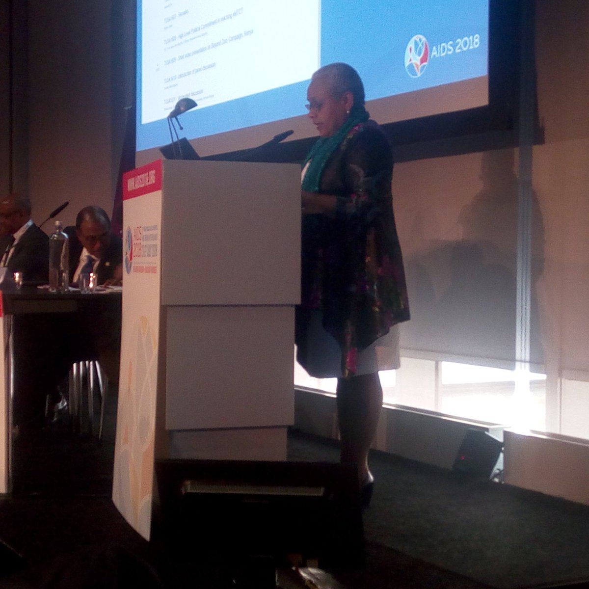 HealthChanneltv's tweet photo. H.E Margaret Kenyatta on political commitment in reaching eMTCT at #AIDS2018 https://t.co/m4IWXaa77t
