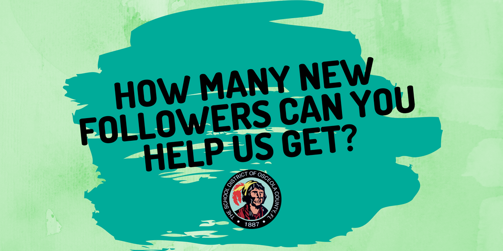 With less than a month left until school starts back, we need your help spreading the word about our Twitter page. Retweet to tell your friends about us!

How many new followers can we get in the next 24 hours?