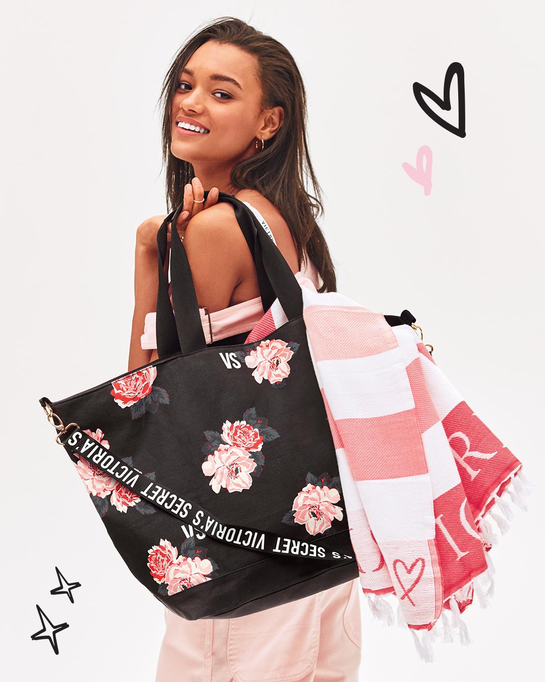 victoria secret plush tote