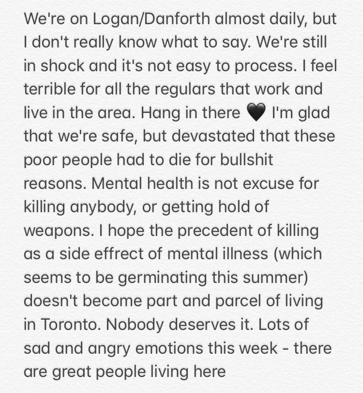 Thoughts on our neighbourhood’s tragic shooting