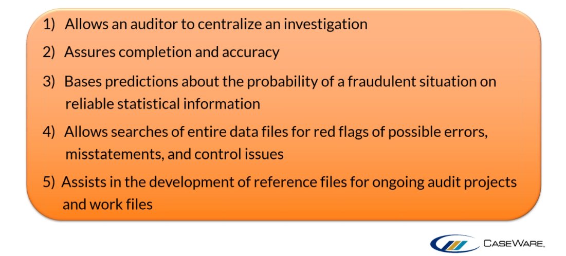 Caseware's tweet image. 5 advantages of using #DataAanalysis software. #webinar #dataanalytics #auditanalytics #webinar via @auditnet