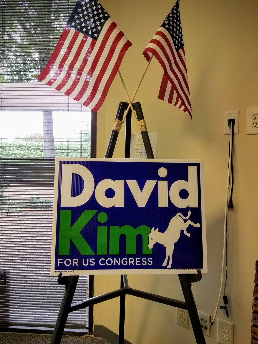 DavidKim2018's tweet photo. Scenes from campaign office today. Everyone is working hard to GOTV. #KimToWin #GaPol #GA07 https://t.co/7z3L9XN0Te
