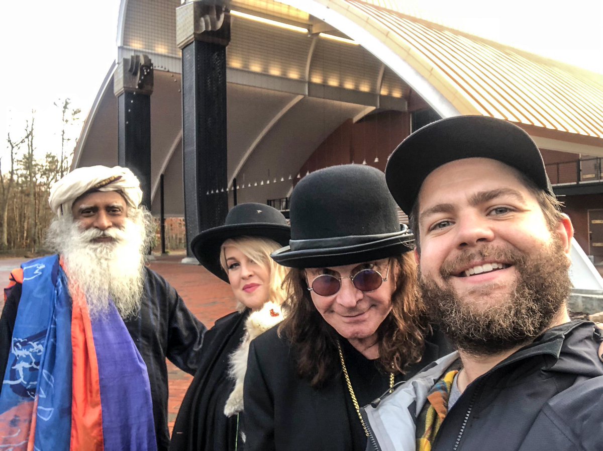 SadhguruJV's tweet photo. Watch @OzzyOsbourne, @KellyOsbourne and @JackOsbourne visit @SadhguruJV and @IshaUSA for @OzWorldDetour airing this Wednesday the 25th of July. https://t.co/kykG0zIOjX