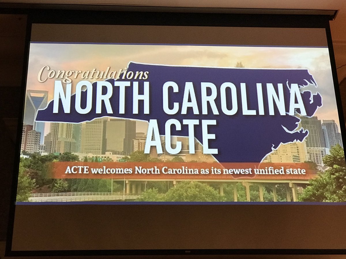 CTE__NRMPS's tweet photo. I am CTE! CTE Summer Conference 2018 - Learning that Works for NC! Connecting Education and Careers #CTESC18 #ACTE https://t.co/T4rEYXtHFb