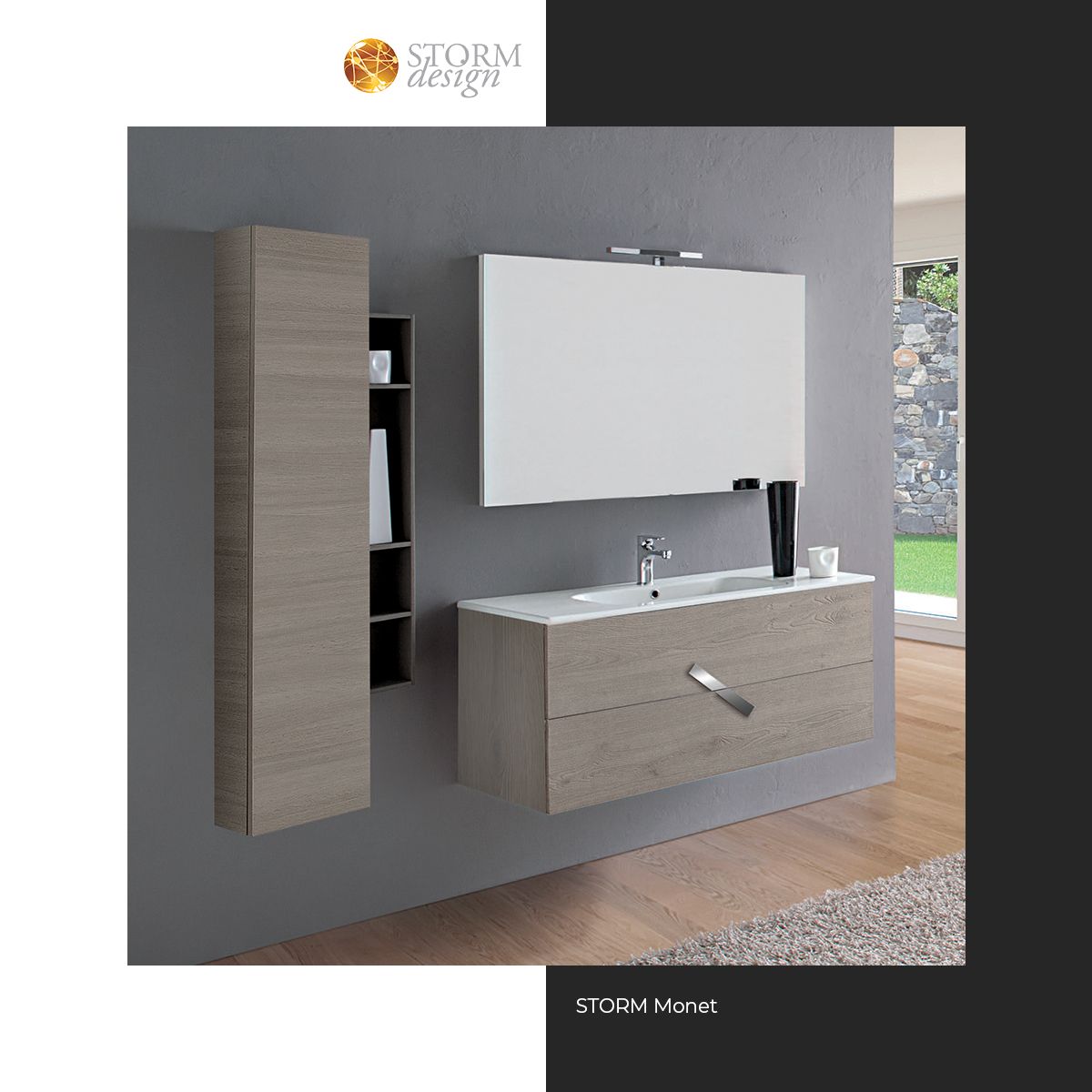 idrotrade's tweet image. La composizione bagno Storm Design Monet è realizzata con la base in mineralmarmo e lavabo integrato, due cassettoni sospesi, colonna e una specchiera con faretto a led. 

#storm #stormdesign #idraulica #arredobagno #sanitari #interiordesign #interiorideas #architect  #architetto