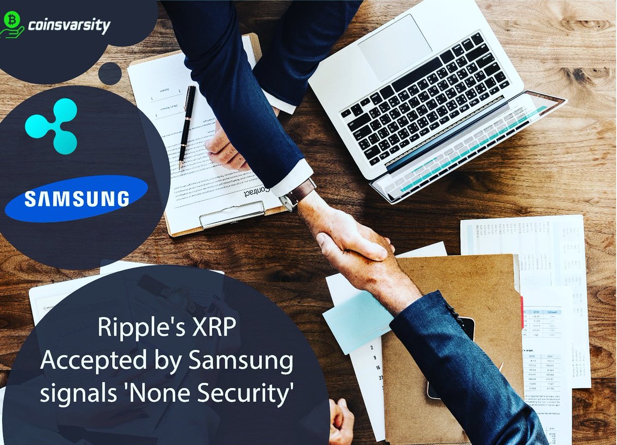 For more updates follow <a href="/coinsvarsity/">coinsvarsity</a> 
#Ripple #ripple #xrp #cryptocurrency #crypto #Altcoins #blockchain #Samsung #coinsvarsity #CryptoNews #cryptocurrencies