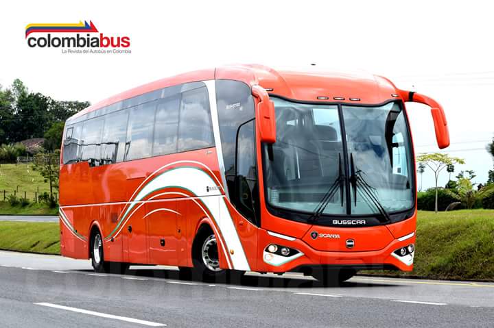 latinobus's tweet photo. Los trazos con el #ADN de la marca vistos en el #Optimuss y el #BusstarDD #S1, también en el #Busstar380 de @BusscarColombia con chssis @ScaniaGroup de @FlotaLaMacarena Para admirar! https://t.co/BxfP27P73H