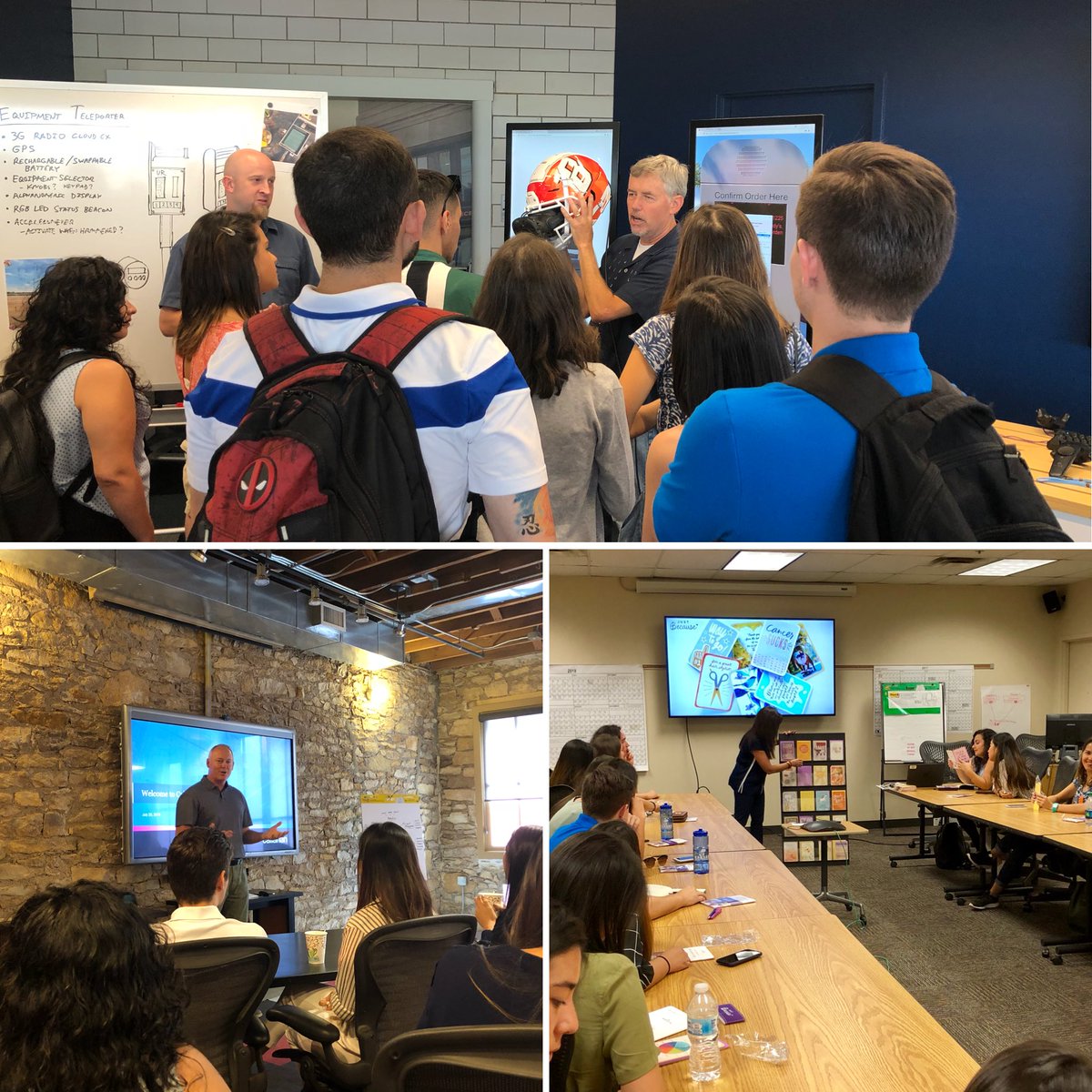 JayhawkAlee's tweet photo. Great Marketing day visits to Callahan, VML, and Hallmark. ⁦@UniversidadCR⁩ ⁦@KUMAccProgram⁩ #studyabroad https://t.co/BzLJ96Zosk
