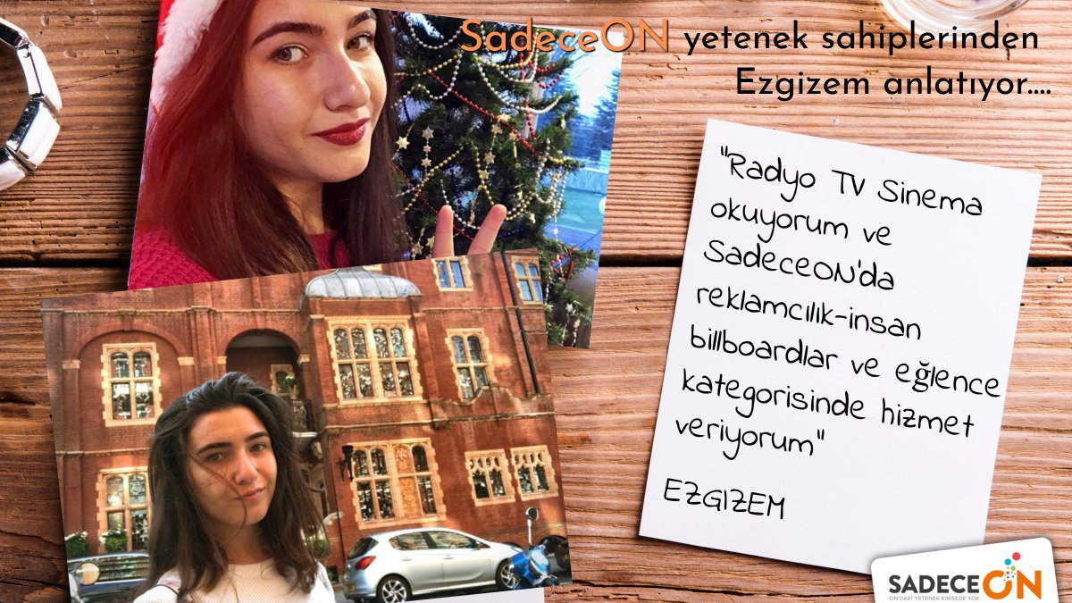 sadece_on's tweet photo. Aradığınız #yetenek #SadeceON'da! İşte içimizden biri… Radyo TV Sinema öğrencisi ve aynı zamanda da tiyatro çalışmalarına devam eden Ezgizem, SadeceON ile yeteneğini binlerce insana ulaştırabildiği için çok mutlu… https://t.co/9BoQ1sHXV2 https://t.co/yvEZou9Zbc