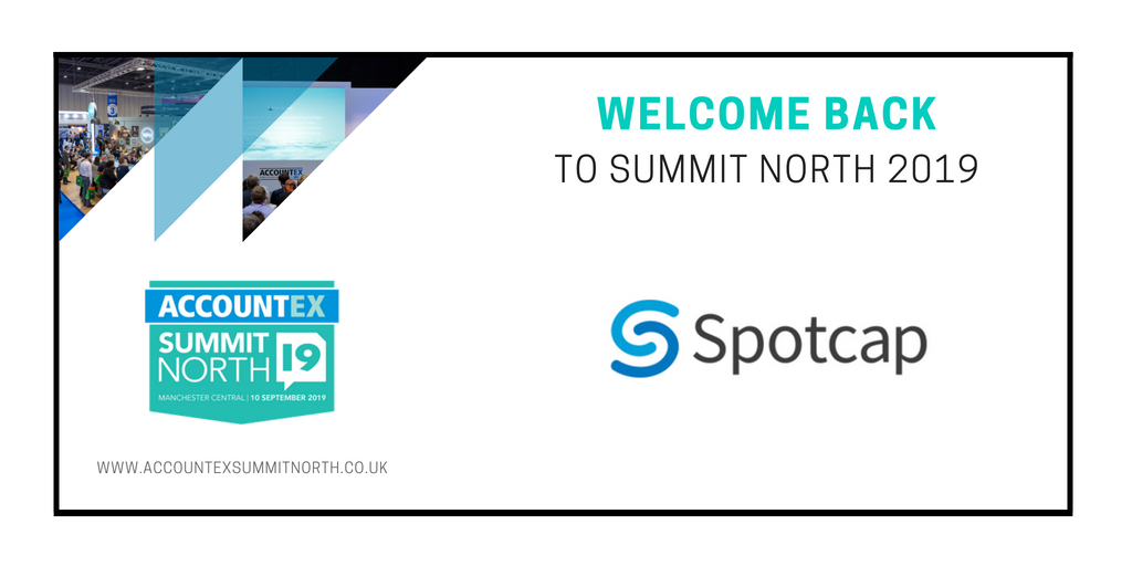 ACXSummitNorth's tweet photo. @ACXSummitNorth are really pleased to welcome back @SpotcapUK to our 2019 conference! #accountex #accountants #accounting #spotcap #businessloans #finance https://t.co/PwhIQUaGD3