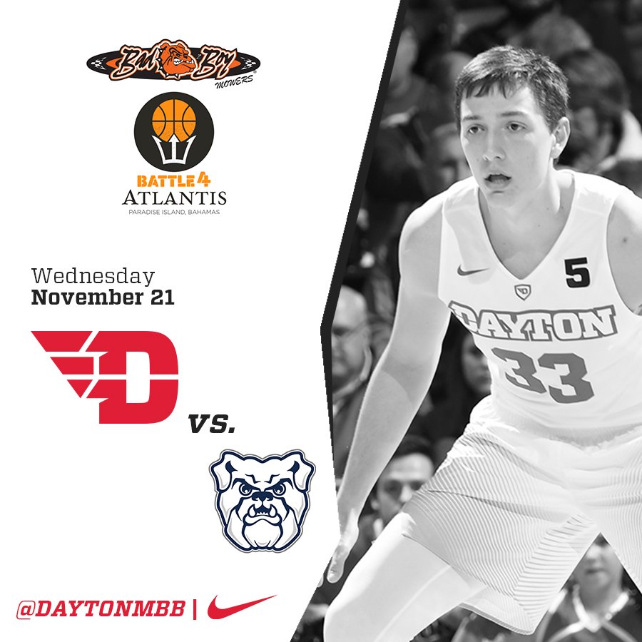 #FlyerNation, we open #Battle4Atlantis against the Butler Bulldogs in the first round on Nov. 21.

🔵🔴✈️👊