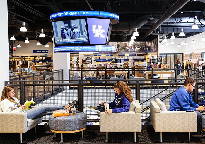 After nearly three years of construction, the 33,000 sq.-ft. <a href="/UKYbookstore/">UK Bookstore</a> returned home to the beautifully renovated student center. bit.ly/2A2Y4Cd <a href="/univofkentucky/">UniversityofKentucky</a>