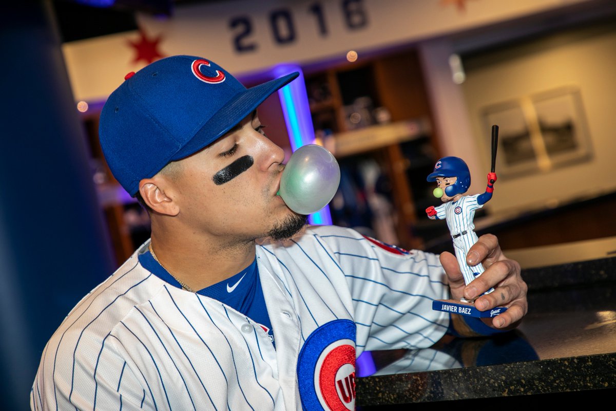cachorros's tweet photo. ¡Felicidades a @grac420! Eres la ganadora del bobblehead de @javy23baez. Gracias a todos por participar. #Cachorros #CubsPromos https://t.co/Omjdk4jOcS