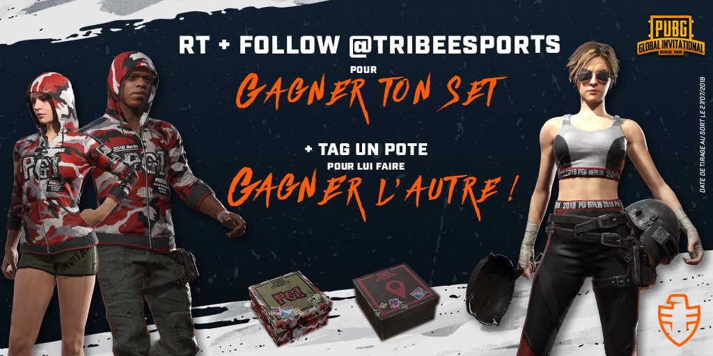 Nous aussi nous aussi on veut notre duo gagnant pour les #MCG !!
A l'occasion de la #PGI2018 et des MCG ce jeudi où 13 bars #Meltdown vont s'affronter sur #PUBG pour remporter la gloire éternelle et une tournée générale offerte, nous aussi on fait gagner notre duo avec <a href="/PUBG_FR/">PUBG: BATTLEGROUNDS France 🇫🇷</a> !