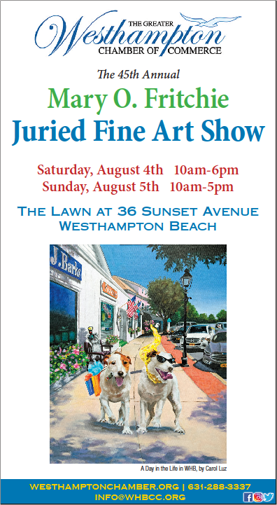 WHBChamber's tweet photo. The Westhampton Mary O. Fritchie Fine Art Show is just a week away!

#hamptons #westhampton #artfestival https://t.co/6fHQCslbE5