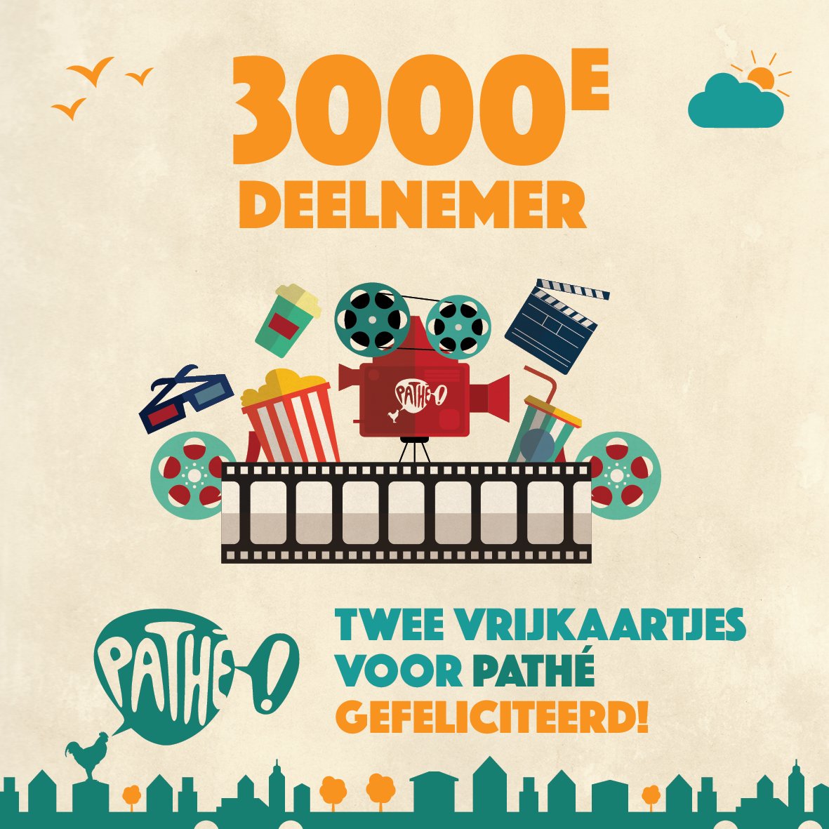 ⌛⏰ Wacht niet langer, want we beginnen nu echt vol te raken... ⏰⌛
Ook de 3000e deelnemer is bekend: Willeke Spoel uit Westervoort! 🎈
Wil jij Utrecht al op je duimpje kennen als je begint met studeren? Schrijf je dan snel in via utrechtseintroductietijd.nl