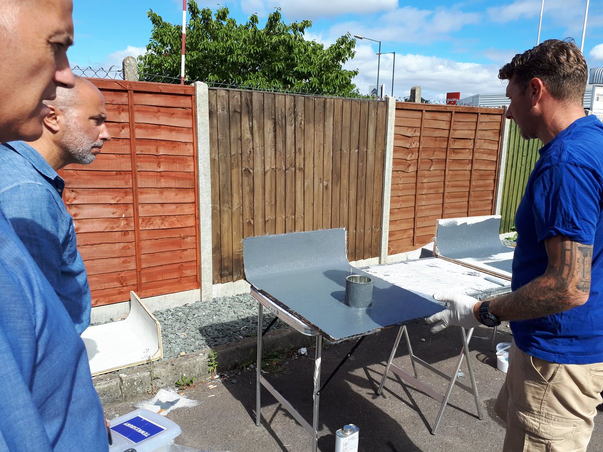 bpsbuildit's tweet photo. Getting ready for our Res-Tec Training session!
This course enables our customers to be an approved installer as well as providing full support and guarantees @ResTecRoofing Systems.
Now available in store at BPS Tewkesbury.
#Roofing #FlatRoof #FlexiTec #GRPRoof #Renovation https://t.co/qwfMLPCcWV