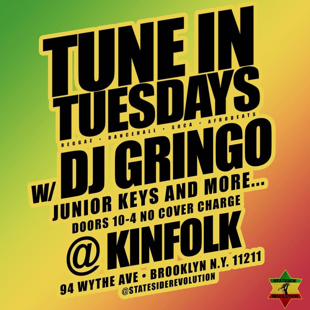 DeeDDT41's tweet image. Tonight #Kinfolk94 Presents #TuneinTuesdays at @kinfolklife. Music by  @DJGRINGONYC.10pm 94 Wythe Ave. https://t.co/us2Ik9GlTg. #RT