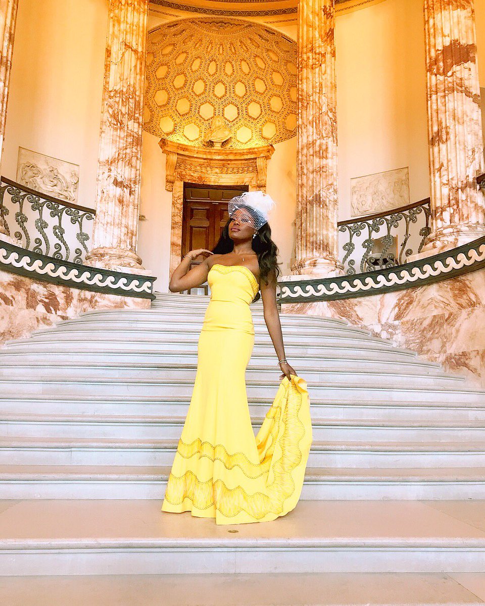 CherelleMusic's tweet photo. Feeling like Princess Belle ๐๐ธ๐พ๐ #princess #belle #yellow #ballgown #weddingseason #posebitch #feelingmyself https://t.co/1ZuxwIyJbx