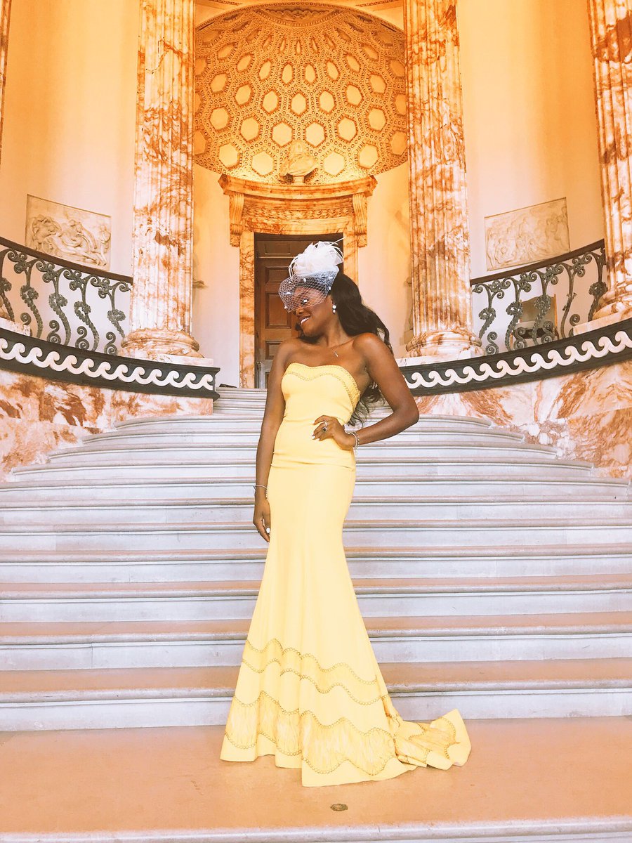 CherelleMusic's tweet photo. Feeling like Princess Belle ๐๐ธ๐พ๐ #princess #belle #yellow #ballgown #weddingseason #posebitch #feelingmyself https://t.co/1ZuxwIyJbx