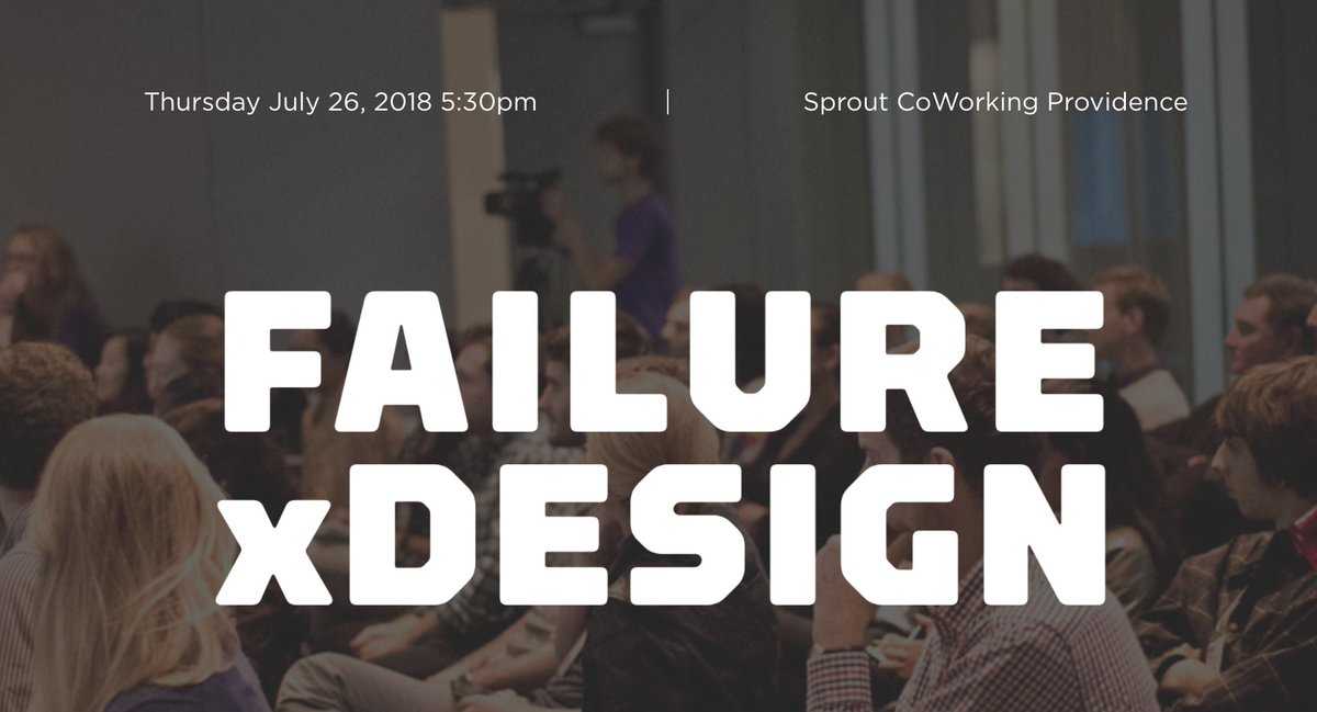 betterthinking's tweet photo. Ninedot CEO Mark Bevington will be a speaker this Thursday at the Failure x Design Event at @SproutCoWorkin in #pvd --5:30 pm. The event focuses on navigating failure through the design process. Come check it out! https://t.co/hyZ1JhHfl6 #pvdart #pvddesign https://t.co/HN33ZWGQcw