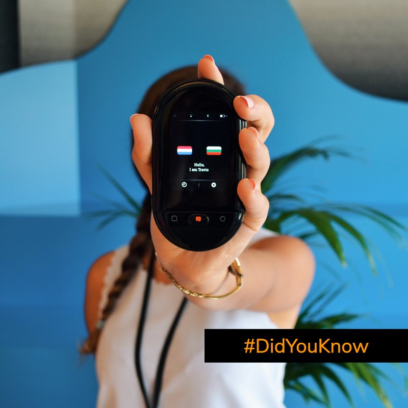 travisglobal's tweet photo. #DidYouKnow that thanks to the new pocket size Travis Translator you can express yourself in 100+ languages? Forget about language barriers. Get yourself one with a $100 discount here - https://t.co/XPIyNaD77i https://t.co/5TnCBoH0cB