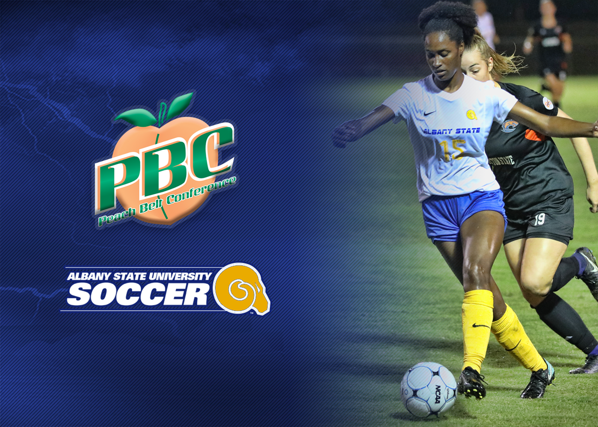 ASUGoldenRams's tweet photo. We are thrilled to join the @PeachBelt as an associate member in women’s soccer! Let’s go Golden Rams! #ALL4ASU 🐏💙💛 https://t.co/5fYbADYe54