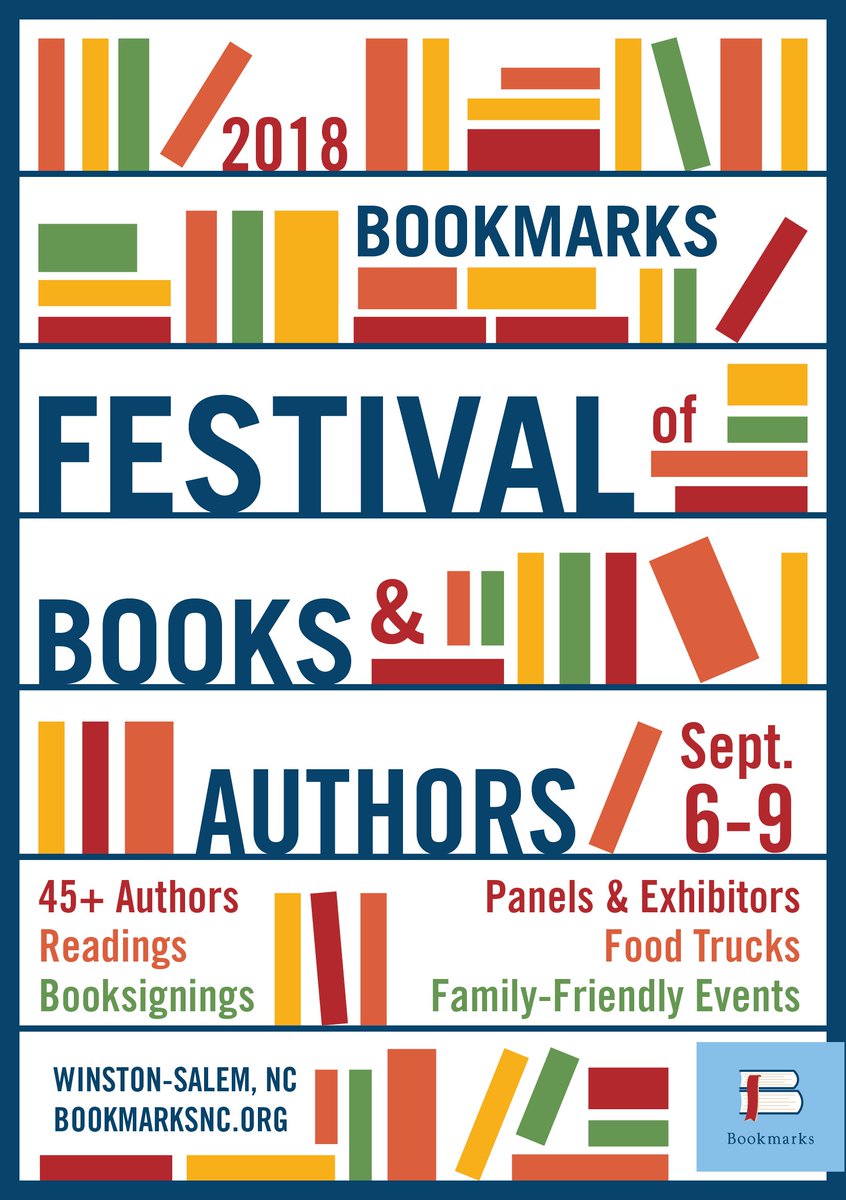 Who will be joining these authors at our 2018 Festival? Be the first to find out Thursday night at our Preface Party &amp; Fundraiser! Today's the last day to get your ticket, though, so don't delay! bookmarksnc.org