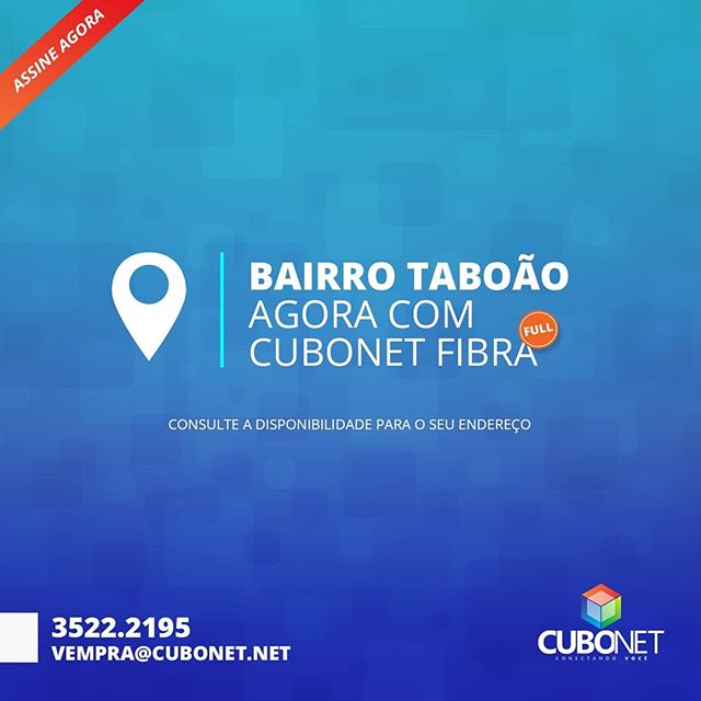CuboNet's tweet image. Mora no Taboão e tá precisando de internet de alta velocidade?

Chegou a CuboNet Fibra!

Verifique a disponibilidade no seu endereço ligando para: (47) 3522-2195 ☎️
(47) 99716-3666 📱

Assine já! Não perca a oportunidade de deixar a sua conexão a milhão!