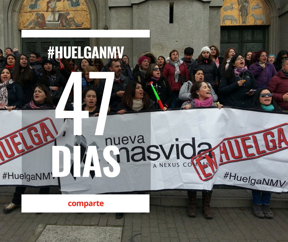 SindicatoNMV's tweet photo. Increible que sean 47 días de #HuelgaNMV y aquí estamos, como al principio. Fuerza para lo que venga chiquillos y sigamos compatrtiendo https://t.co/BMF0DUFBII
