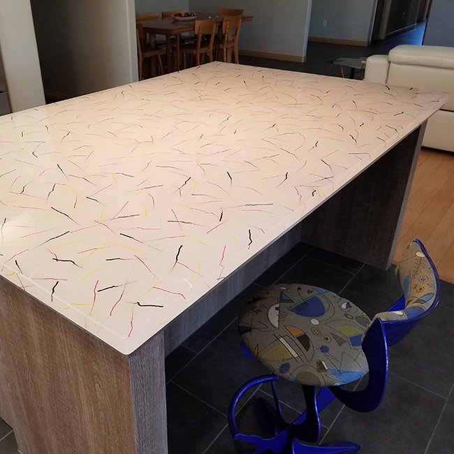 CastGlassImages's tweet image. Dare to add color? Add a splash of color to your kitchen with our Bubble Fusion Series. #glass #castglass #castglassimages #design #interiordesign #decorate #homedecor #sculpture #gate #texture #contemporary #traditional #modern #luxury #designer #artistic  #color  #countertops