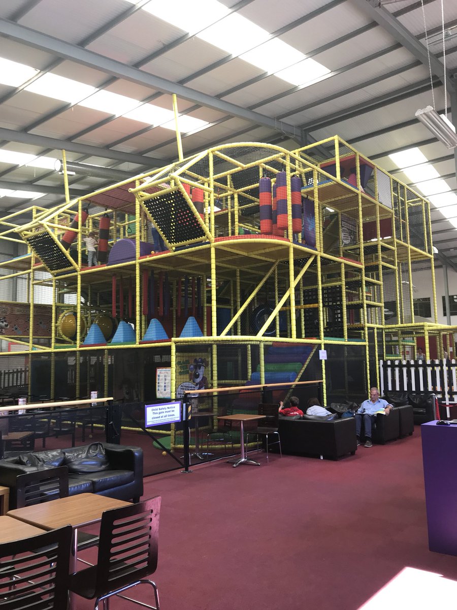 ImaginationStre's tweet photo. Met office warning - stay out of the sun = come to Imagination Street  shutters and doors are open and the £11 VIP deal (soft play, 30 minute trampoline session and a choice of kids meal) is in full flow...no need to book just come in....stay cool, stay shaded!! https://t.co/EYhAq951ij