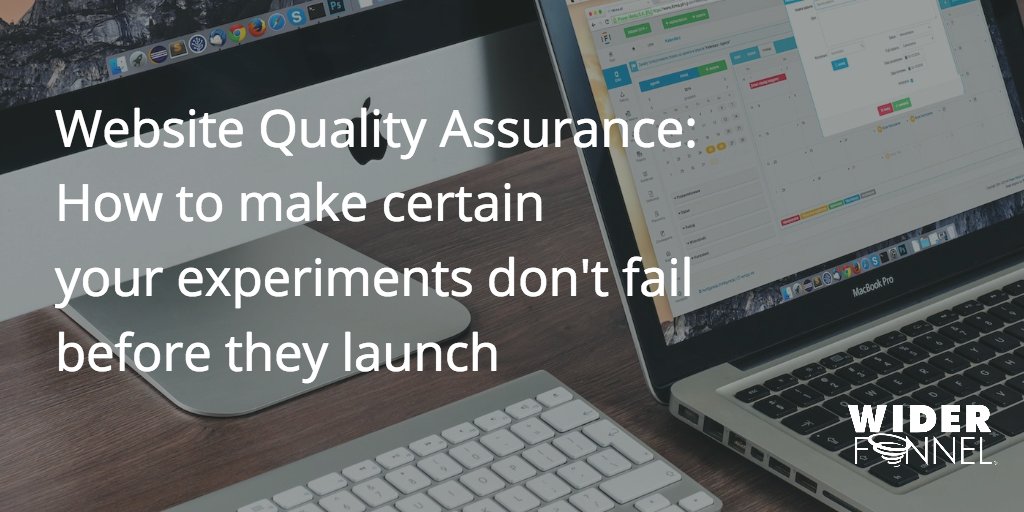 WiderFunnel's tweet photo. New post! Do you experiments launch without a hitch? We've outlined #QA process best practices, tips and tricks to ensure you are getting your experiments through the development cycle quickly and efficiently: https://t.co/QKnLcu7JWe #CRO #ABTesting https://t.co/joFgfmqWfR