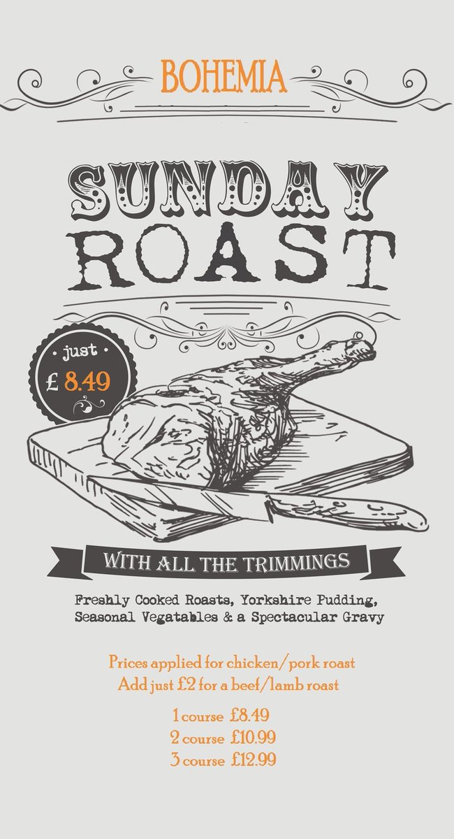 It's a great summer so far and now its even better with our Sunday Roast deals ;) Call to book a table 0121 471 2713.