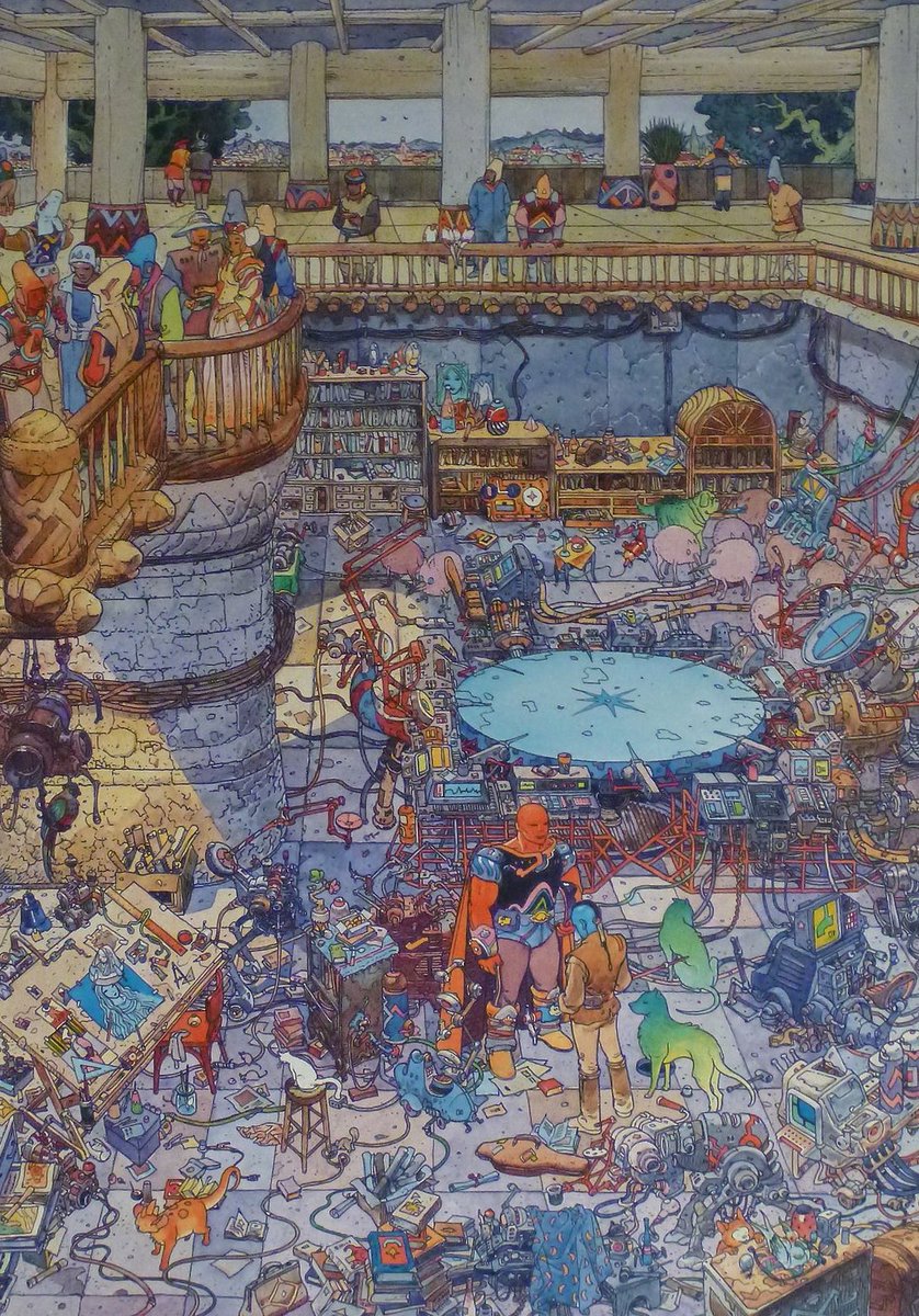 CoolComicArt's tweet image. City Of Fire by Moebius &amp;amp; Geof Darrow @DarrowGeof