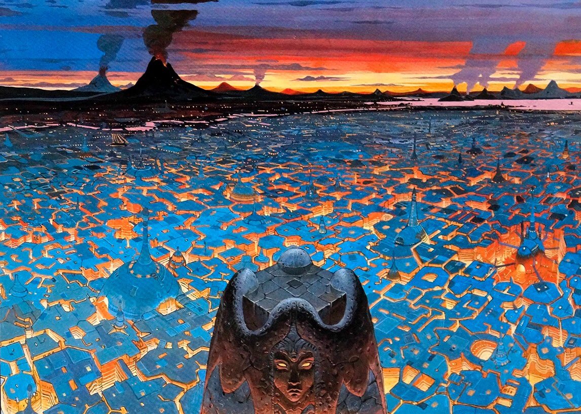 CoolComicArt's tweet image. City Of Fire by Moebius &amp;amp; Geof Darrow @DarrowGeof