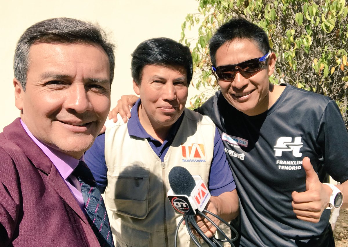 AVAstudillo's tweet photo. El gran @TenorioFranklin visitó @teleamazonasec para contarnos de su victoria, en tiempo récord, de los 45km de #LaTravesía 
Ahora prepara eventos internacionales y especialmente su maratón número 42.
Todos los detalles en @DeporteTA https://t.co/uIbukZEis0